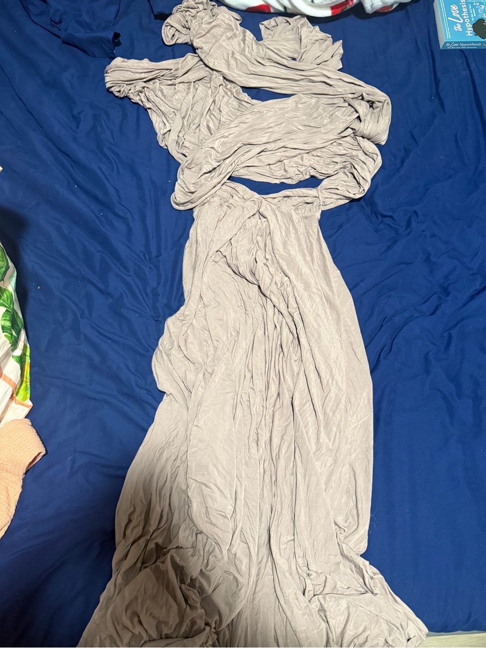 Lulu's Light Taupe Multi-Way maxi Dress